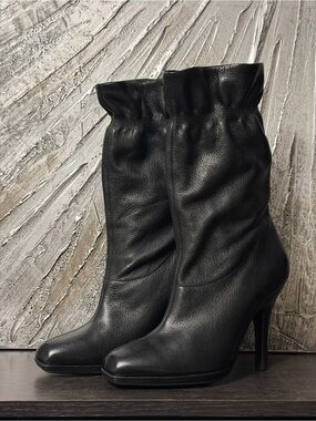 Cole Haan Leather Scrunch Boots